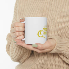 DistinctInk Glossy White Coffee / Tea Mug - Yoga Queen Crown