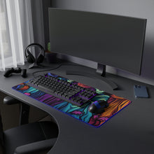 DistinctInk LED Gaming Mouse Pad with "Mindful Connections" Design for Halloween  LGBTQ+ Pride