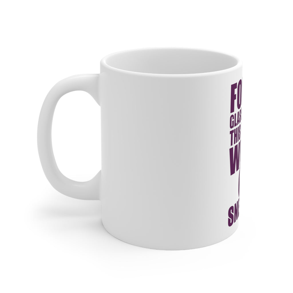 Glossy White Coffee / Tea Mug - Forget Glass Slippers Princess Wears Sneakers, view 2