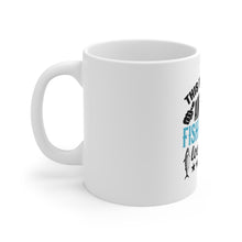 DistinctInk Glossy White Coffee / Tea Mug - This is What Awesome Fishing Dad Looks Like
