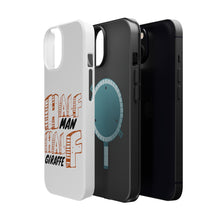 DistinctInk ToughCase for Apple iPhone, Compatible with MagSafe Charging - Half Man Half Giraffe