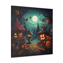 DistinctInk Canvas Wall Art with Trick or Treat Fun for Halloween