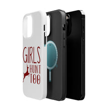 DistinctInk ToughCase for Apple iPhone, Compatible with MagSafe Charging - Girls Hunt Too - Deer