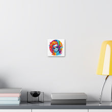 DistinctInk Canvas Wall Art with Leading with Courage and Grace for LGBTQ+ Pride