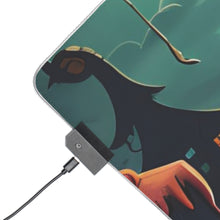 DistinctInk LED Gaming Mouse Pad with Trick or Treat Fun Design for Halloween