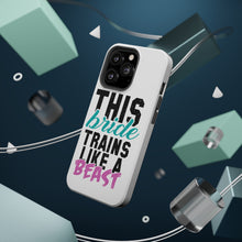 DistinctInk ToughCase for Apple iPhone, Compatible with MagSafe Charging - This Bride Trains Like a Beast