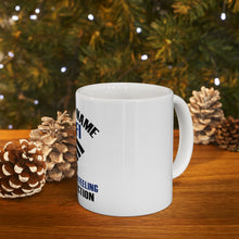 DistinctInk Glossy White Coffee / Tea Mug - Is Your Name WiFi I'm Feeling a Connection