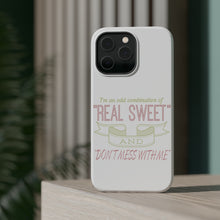 DistinctInk ToughCase for Apple iPhone, Compatible with MagSafe Charging - Odd Combination Real Sweet & Don't Mess With Me