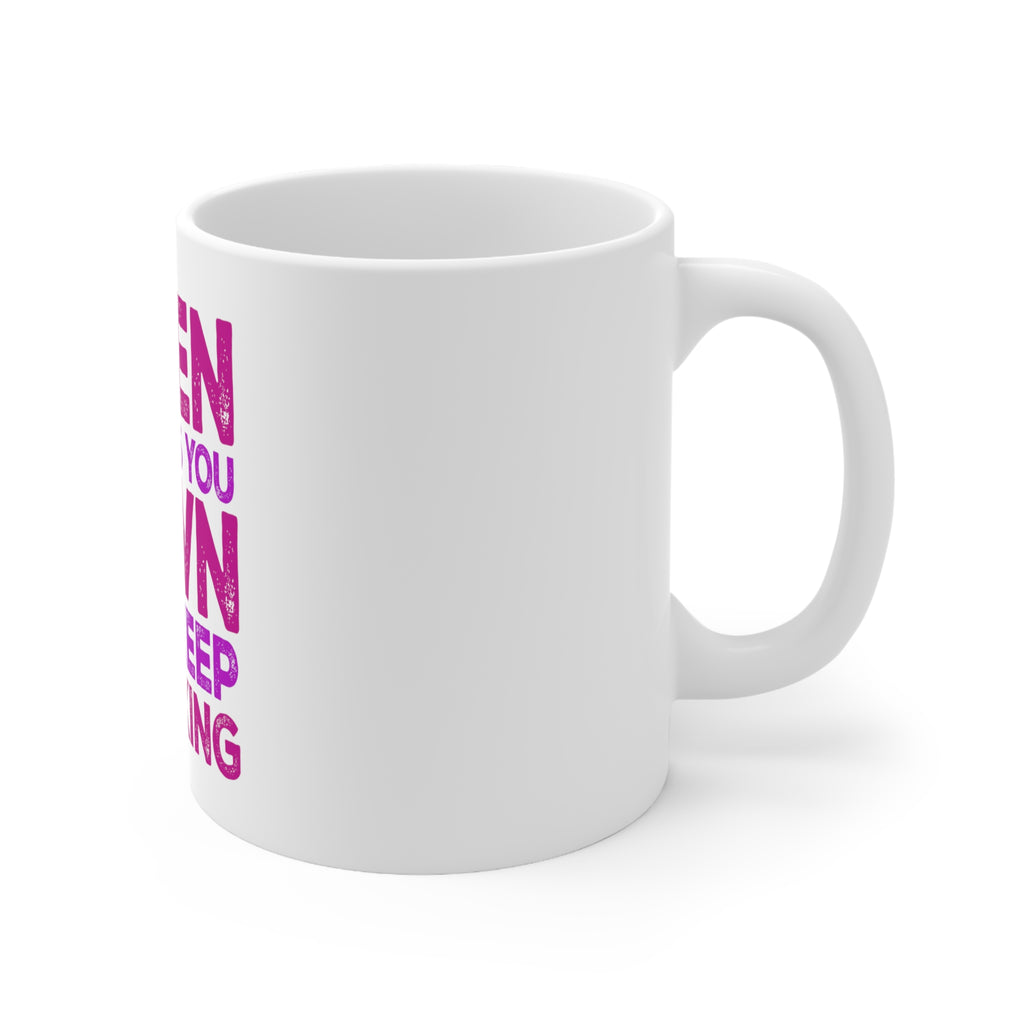 Glossy White Coffee / Tea Mug - When Life Gets You Down Just Keep Twerking, view 3