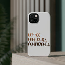 DistinctInk ToughCase for Apple iPhone, Compatible with MagSafe Charging - Coffee Contour & Confidence