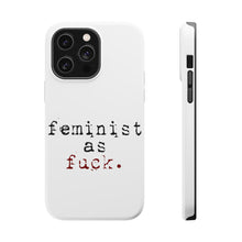DistinctInk ToughCase for Apple iPhone, Compatible with MagSafe Charging - Feminist as F%ck