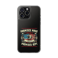 DistinctInk Hybrid (Acrylic/TPU) Clear Slim Fit Case for Apple iPhone | Trump: Promises Made, Promises Kept - Conservative