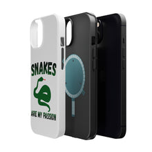 DistinctInk ToughCase for Apple iPhone, Compatible with MagSafe Charging - Snakes Are My Passion
