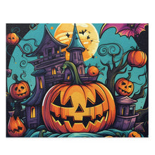DistinctInk Jigsaw Puzzle with Trick or Treat Parade Design for Halloween