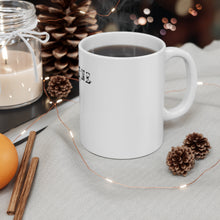 DistinctInk Glossy White Coffee / Tea Mug - I Am Fine - Blood Splatter