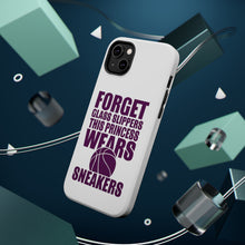 DistinctInk ToughCase for Apple iPhone, Compatible with MagSafe Charging - Forget Glass Slippers Princess Wears Sneakers