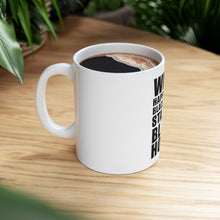 DistinctInk Glossy White Coffee / Tea Mug - What Happens in Black Holes Stays in Black Holes