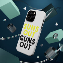 DistinctInk ToughCase for Apple iPhone, Compatible with MagSafe Charging - Suns Out, Guns Out