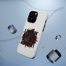 DistinctInk ToughCase for Apple iPhone, Compatible with MagSafe Charging - I Puckin' Love Hockey