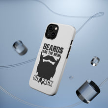 DistinctInk ToughCase for Apple iPhone, Compatible with MagSafe Charging - Beards are the New Six Pack