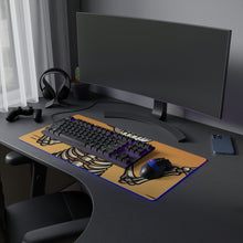 DistinctInk LED Gaming Mouse Pad with Skelefun Halloween Design for Halloween