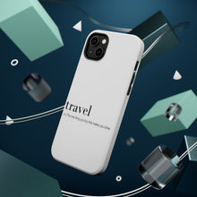 DistinctInk ToughCase for Apple iPhone, Compatible with MagSafe Charging - Travel - Thing to buy that makes you richer