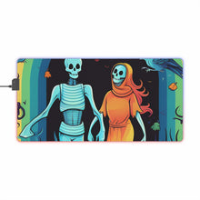 DistinctInk LED Gaming Mouse Pad with The Enduring Beauty of Writing Design for Halloween  LGBTQ+ Pride