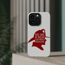 DistinctInk ToughCase for Apple iPhone, Compatible with MagSafe Charging - Feel Safe at Night Sleep with a Firefighter