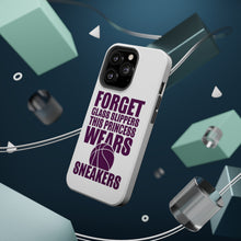DistinctInk ToughCase for Apple iPhone, Compatible with MagSafe Charging - Forget Glass Slippers Princess Wears Sneakers