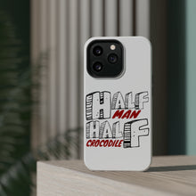 DistinctInk ToughCase for Apple iPhone, Compatible with MagSafe Charging - Half Man Half Crocodile