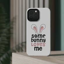 DistinctInk ToughCase for Apple iPhone, Compatible with MagSafe Charging - Some Bunny Loves Me - Rabbit