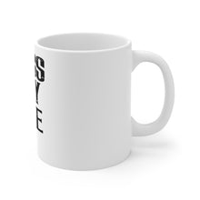 DistinctInk Glossy White Coffee / Tea Mug - Kiss My ACE - Poker Blackjack Gambling