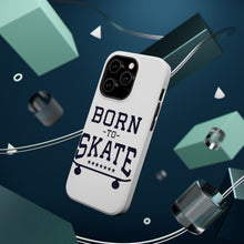 DistinctInk ToughCase for Apple iPhone, Compatible with MagSafe Charging - Born to Skate - Skating