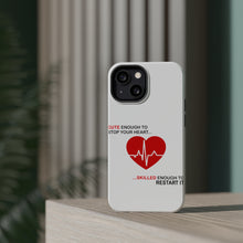 DistinctInk ToughCase for Apple iPhone, Compatible with MagSafe Charging - Cute Enough To Stop Your Heart Skilled Restart