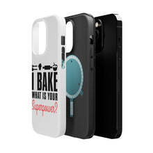 DistinctInk ToughCase for Apple iPhone, Compatible with MagSafe Charging - I Bake What is Your Superpower