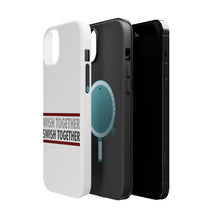 DistinctInk ToughCase for Apple iPhone, Compatible with MagSafe Charging - Wish Together Swish Together Basketball