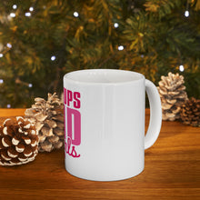 DistinctInk Glossy White Coffee / Tea Mug - Pushups and Pearls