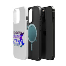 DistinctInk ToughCase for Apple iPhone, Compatible with MagSafe Charging - I'm Done Adulting Let's Be Mermaids
