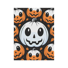 DistinctInk Garden & House Banner / Flag with Ghost Skeleton Cartoon Pumpkin Design for Halloween