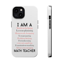 DistinctInk ToughCase for Apple iPhone, Compatible with MagSafe Charging - Teacher Student Helping Homework Encourage