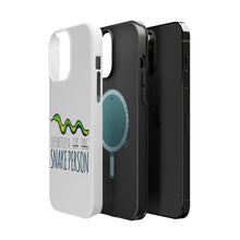 DistinctInk ToughCase for Apple iPhone, Compatible with MagSafe Charging - Definitely a Snake Person