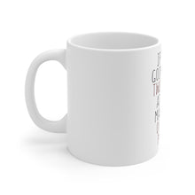DistinctInk Glossy White Coffee / Tea Mug - If You're Going to Be Two-Faced Make One Pretty