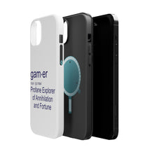 DistinctInk ToughCase for Apple iPhone, Compatible with MagSafe Charging - Gamer Dictionary Definition Profane Explorer