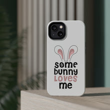 DistinctInk ToughCase for Apple iPhone, Compatible with MagSafe Charging - Some Bunny Loves Me - Rabbit