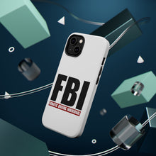 DistinctInk ToughCase for Apple iPhone, Compatible with MagSafe Charging - FBI Fanatic Boxing Individual