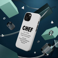 DistinctInk ToughCase for Apple iPhone, Compatible with MagSafe Charging - Chef Definition - Magic in the Kitchen