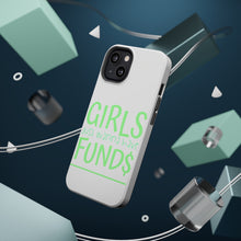 DistinctInk ToughCase for Apple iPhone, Compatible with MagSafe Charging - Girls Just Wanna Have Fund $