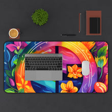 DistinctInk Desk Mat with The Road to Fulfillment Design for LGBTQ+ Pride