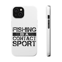 DistinctInk ToughCase for Apple iPhone, Compatible with MagSafe Charging - Fishing is a Contact Sport
