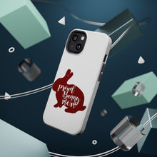 DistinctInk ToughCase for Apple iPhone, Compatible with MagSafe Charging - Proud Bunny Mom - Rabbit